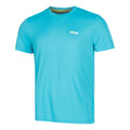 Logo small T-Shirt Men - turquoise, white