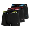 Everyday Stretch Trunk Boxer shorts 3 Pack Men - black, transparent