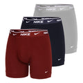 Everyday Cotton Stretch Boxer shorts 3 Pack Men - dark red, dark green