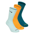 Everyday Plus Cushioned Sports socks 3 Pack Unisex - green, orange