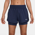 One Dri-Fit Mid Rise 3In 2N1 Shorts Women-Dark Blue
