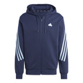 Future Icon 3 Stripes Full-Zip Zip Hoodie Men - dark blue, turquoise