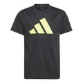 Training  ES Logo T-Shirt Boys - black, yellow