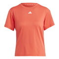 Essentials 3 Stripes T-Shirt Women - red, white