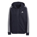 3Stripes Zip Hoodie Women - dark blue, white