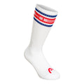 Long Tennis socks Unisex - white, red