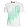 Performance T-Shirt Women-White,Turquoise
