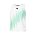 Agility Tank top Girls - white, turquoise