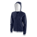 II Zip Hoodie Women - dark blue, white