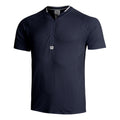 Players Seamless Zip Henley 2.0 T-Shirt Men - blue,