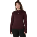 Road Winter Seamless Running shirt Women-dark red