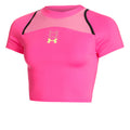 Run Anywhere Crop Running Shirt Women-Pink,Black