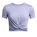 Motion Crossover Crop T-Shirt Women-Violet