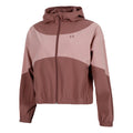 Rival Woven Zip Hoodie Women-Wine Red,Antique Pink