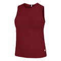 ACE Rib Pocket Tank top Women - dark red,