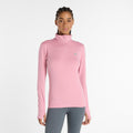 Essentials Space Dye Quarter Zip Long sleeve Women-pink