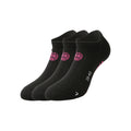 Karli Tech No-Show Sports Socks 3 Pack-Black,Pink