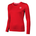Pia Tech Roundneck Long sleeve Women - red,