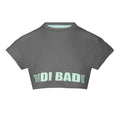 Abdominis Crop Move T-Shirt Women-Grey