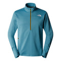 Winter Warm Pro 1/4 Zip Running Shirt Men-Blue Grey