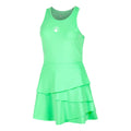 Joy Flounce Dress Women - green, white