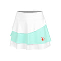 Wild Flounce Skirt Women-White,Turquoise