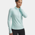 Launch Pro Half Zip  Running shirt Women-mint, silver