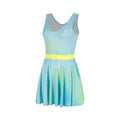 Out of Control Dress Girls-blue, neon yellow