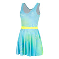 Out of Control Dress Women-light blue, neon yellow