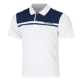 Riflesso Polo Men - white, dark blue