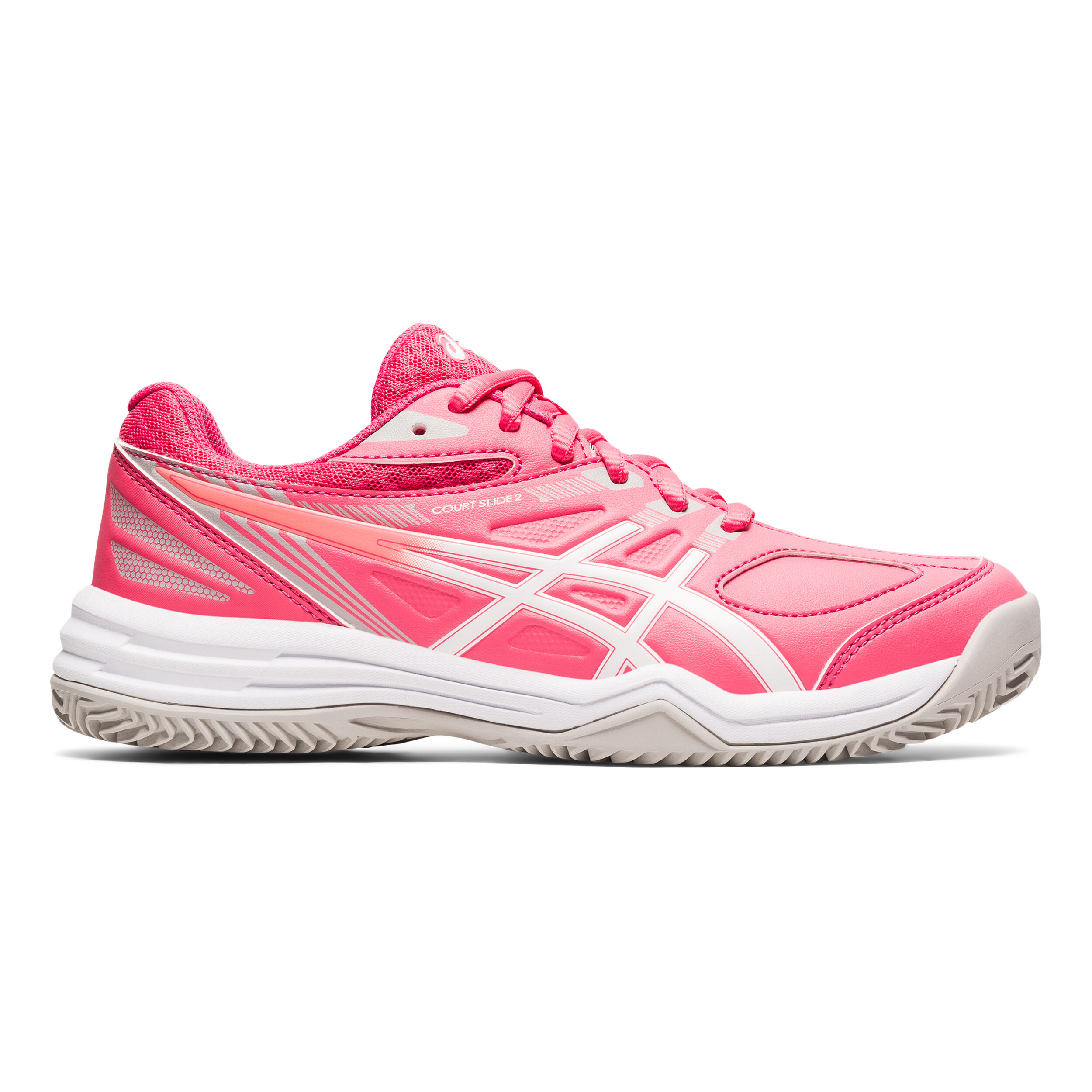 Court Slide 2 GS Clay Court Shoe Kids Pink White