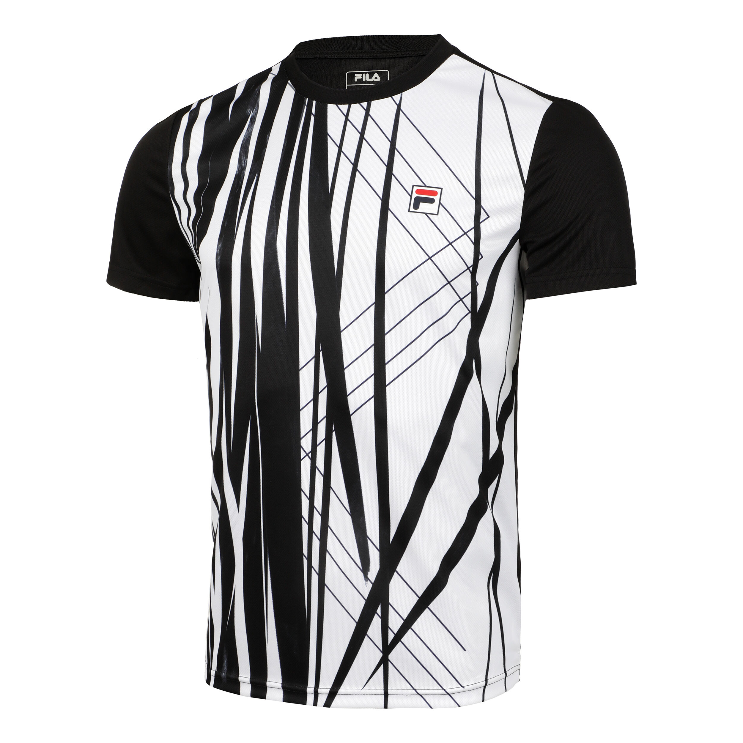 Fila black clearance and white shirt