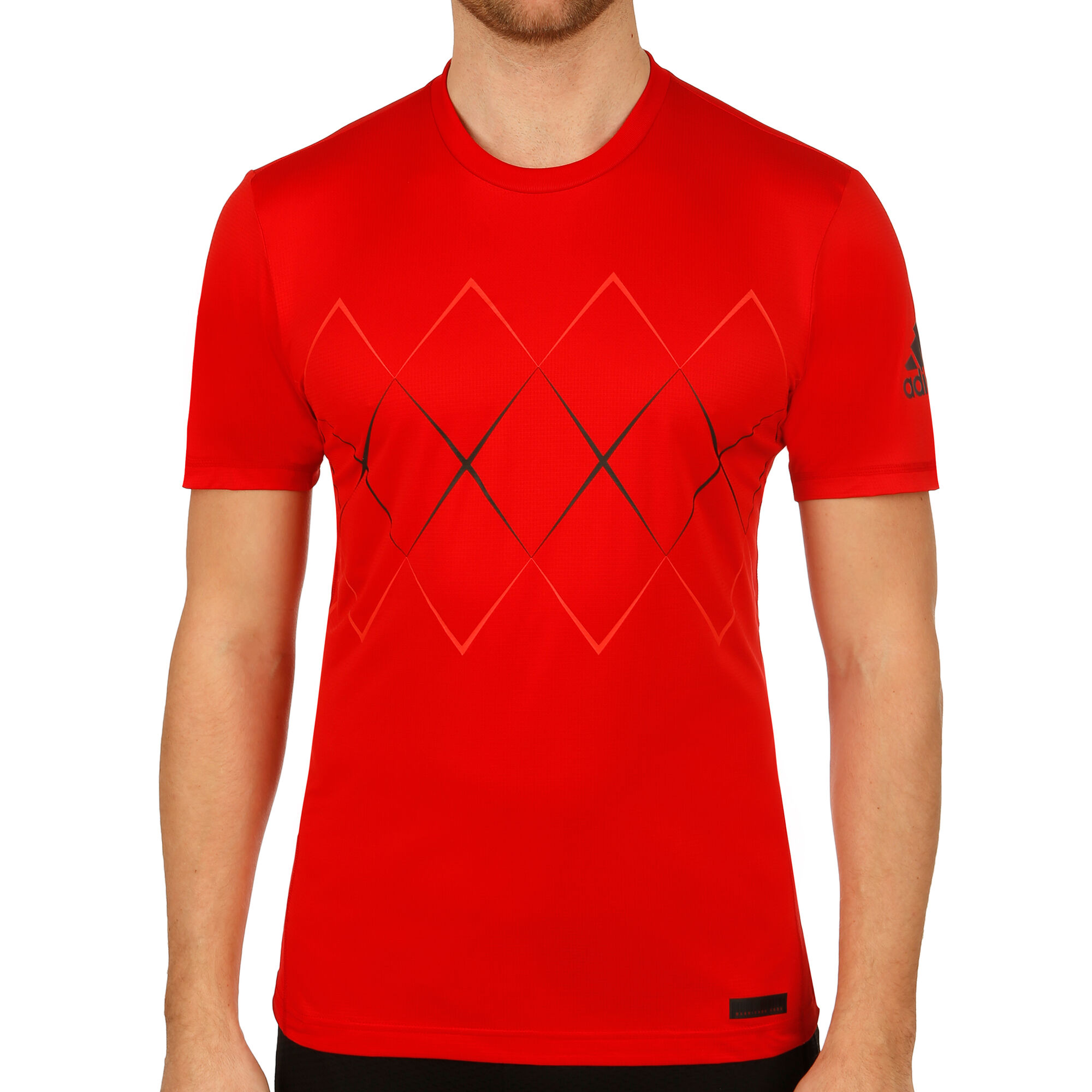 buy adidas Barricade T-Shirt - Red, Black online Tennis-Point