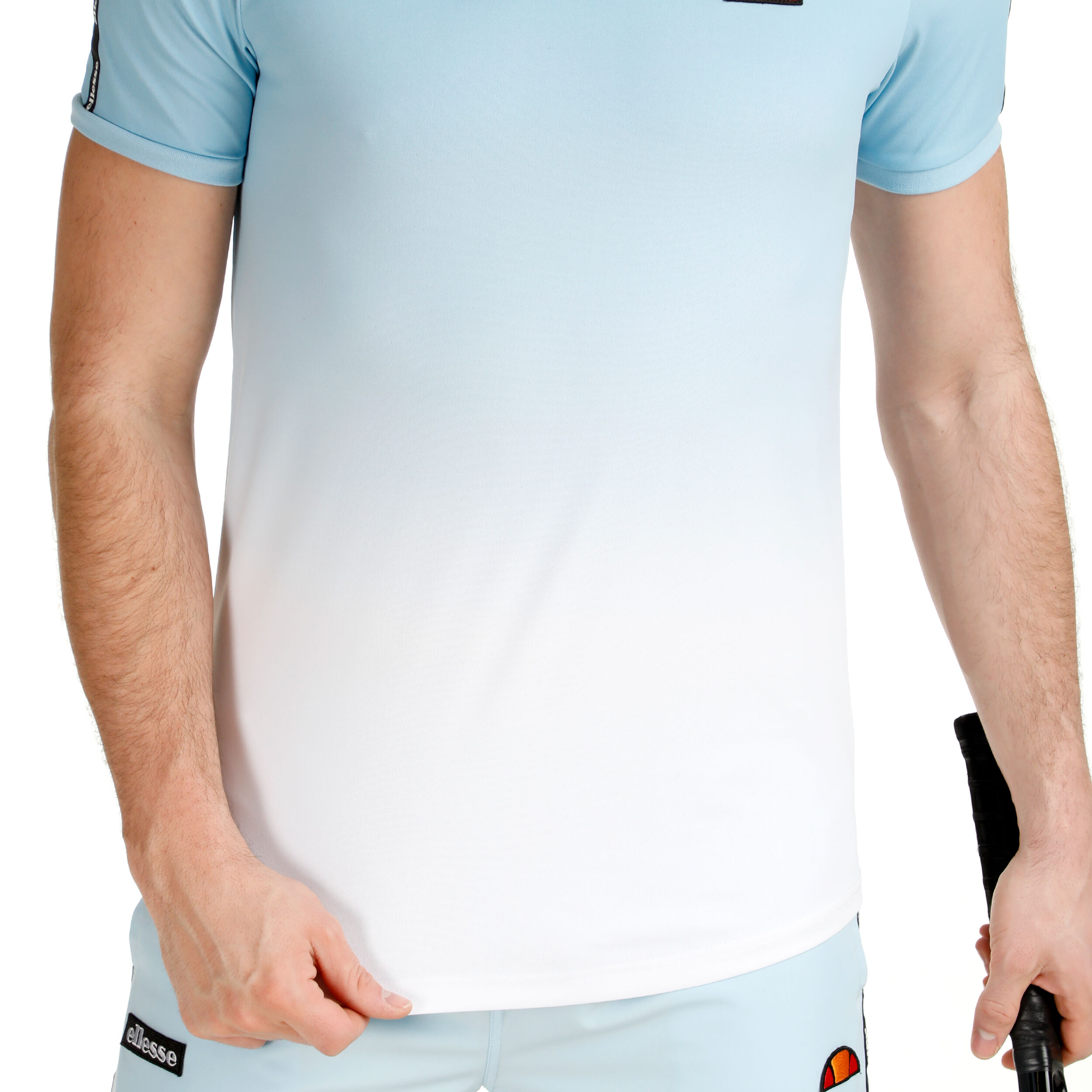 Buy Ellesse Macina T Shirt Men Light Blue White online Tennis