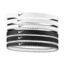 Nike Flex Classic Hair Band 6 Pack-White,Black