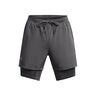 Launch 5in 2in1  Running shorts Men-dark grey, dark grey