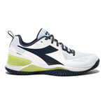 Diadora Tennis shoes Diadora Blushield Torneo 2 All Court Shoe Men-White,Lime