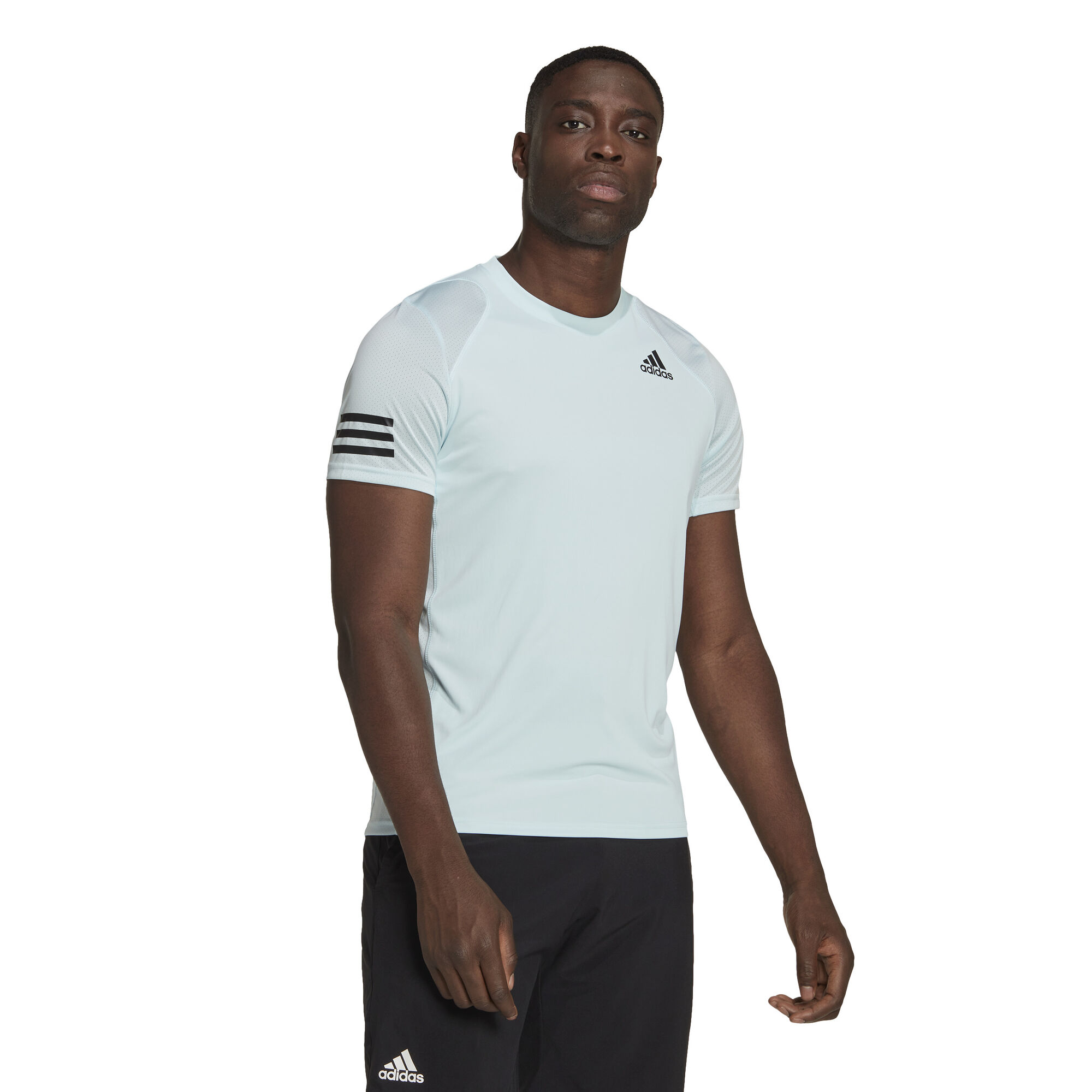 halen Vooruitzicht in de rij gaan staan buy adidas Club 3 Stripes T-Shirt Men - Blue online | Tennis-Point