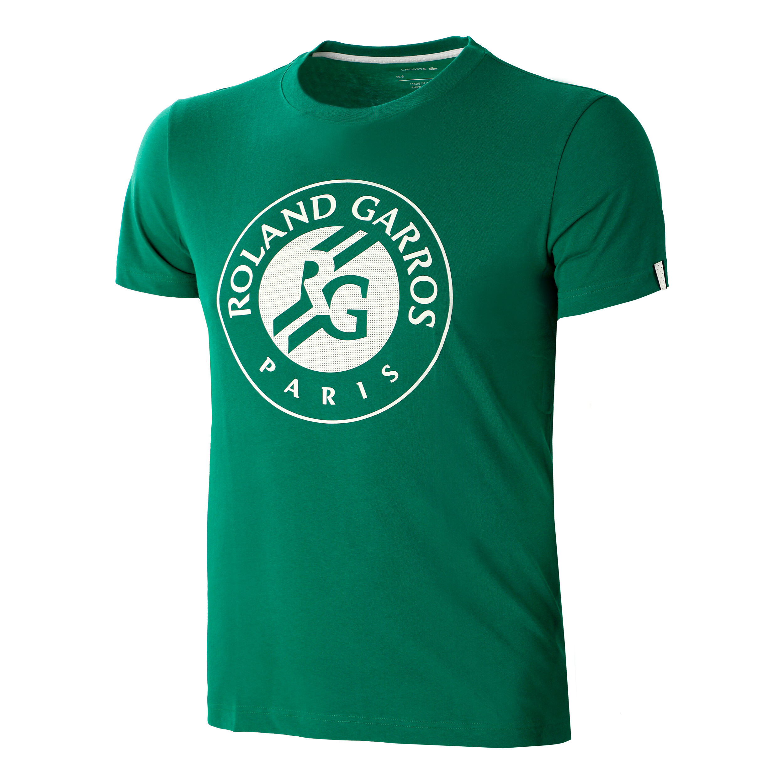Roland Garros Performance T Shirt Men Dark Green White