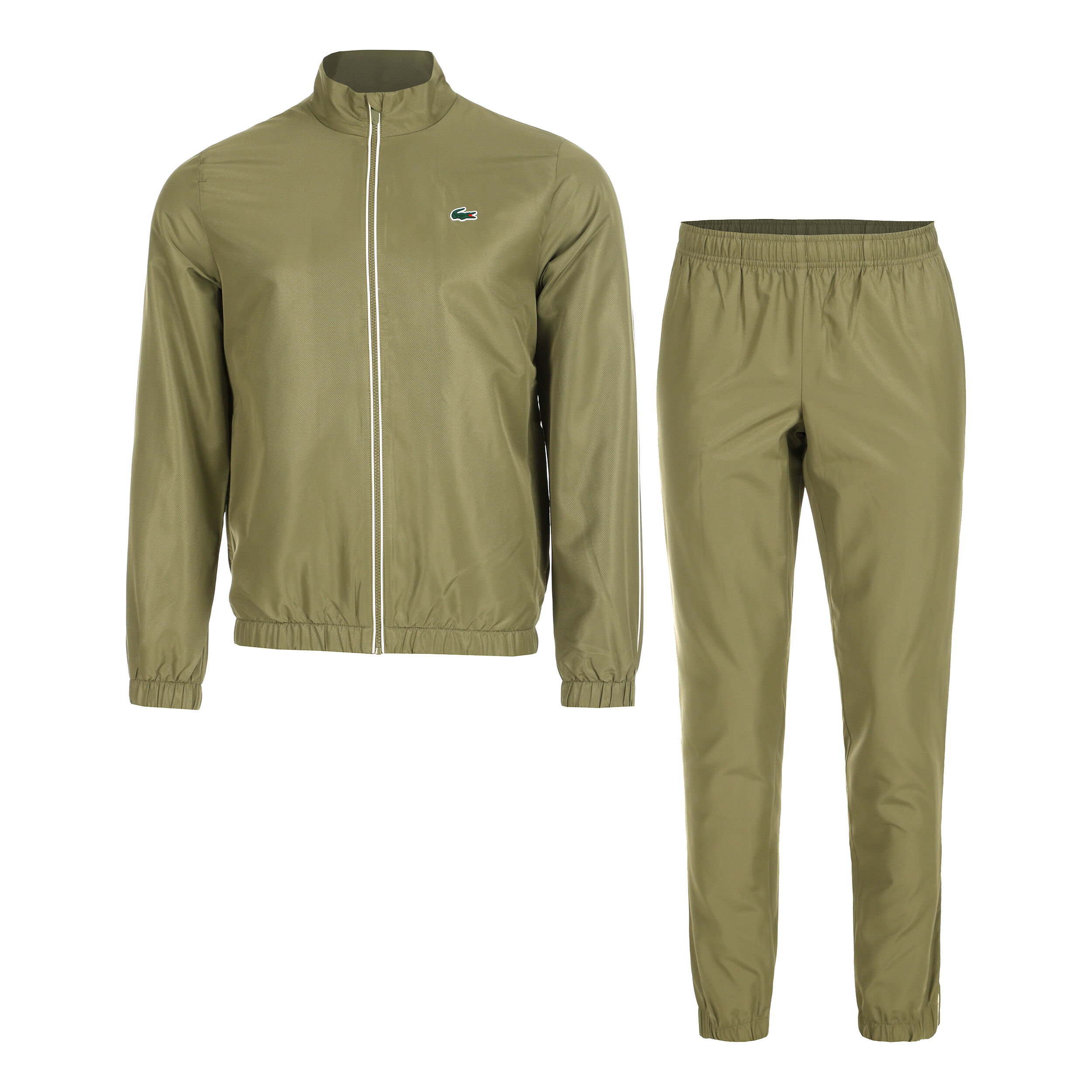 Khaki lacoste tracksuit new arrivals