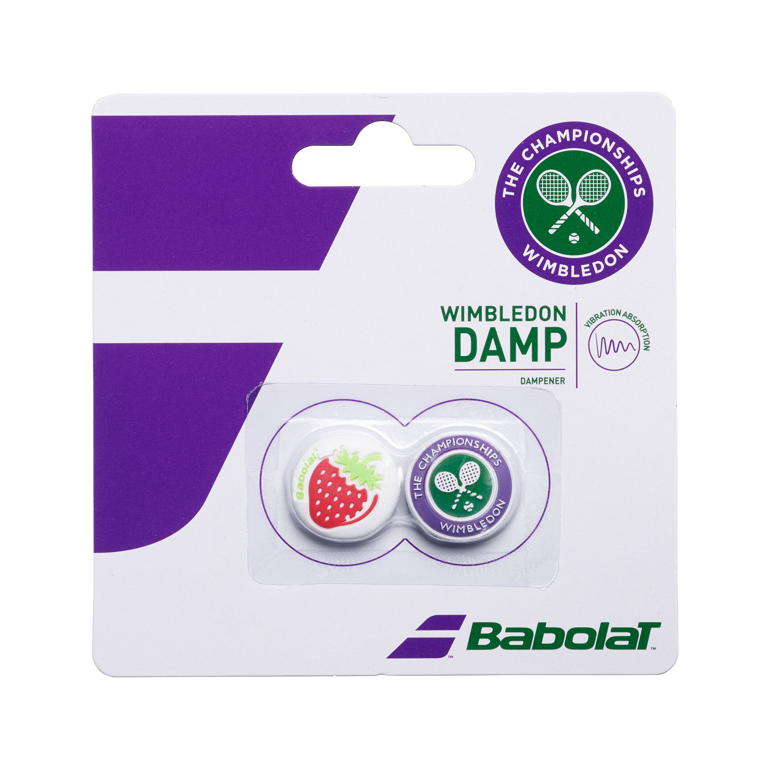 Buy Babolat Wimbledon Dampener 2 Pack White Green online Tennis