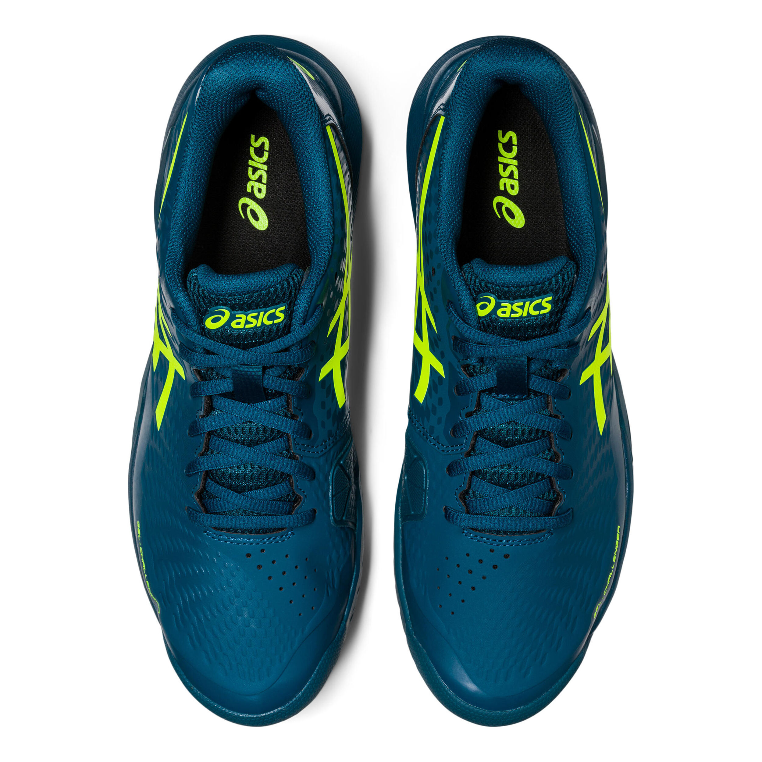 Buy ASICS Gel Challenger 14 All Court Shoe Men Petrol Neon Yellow