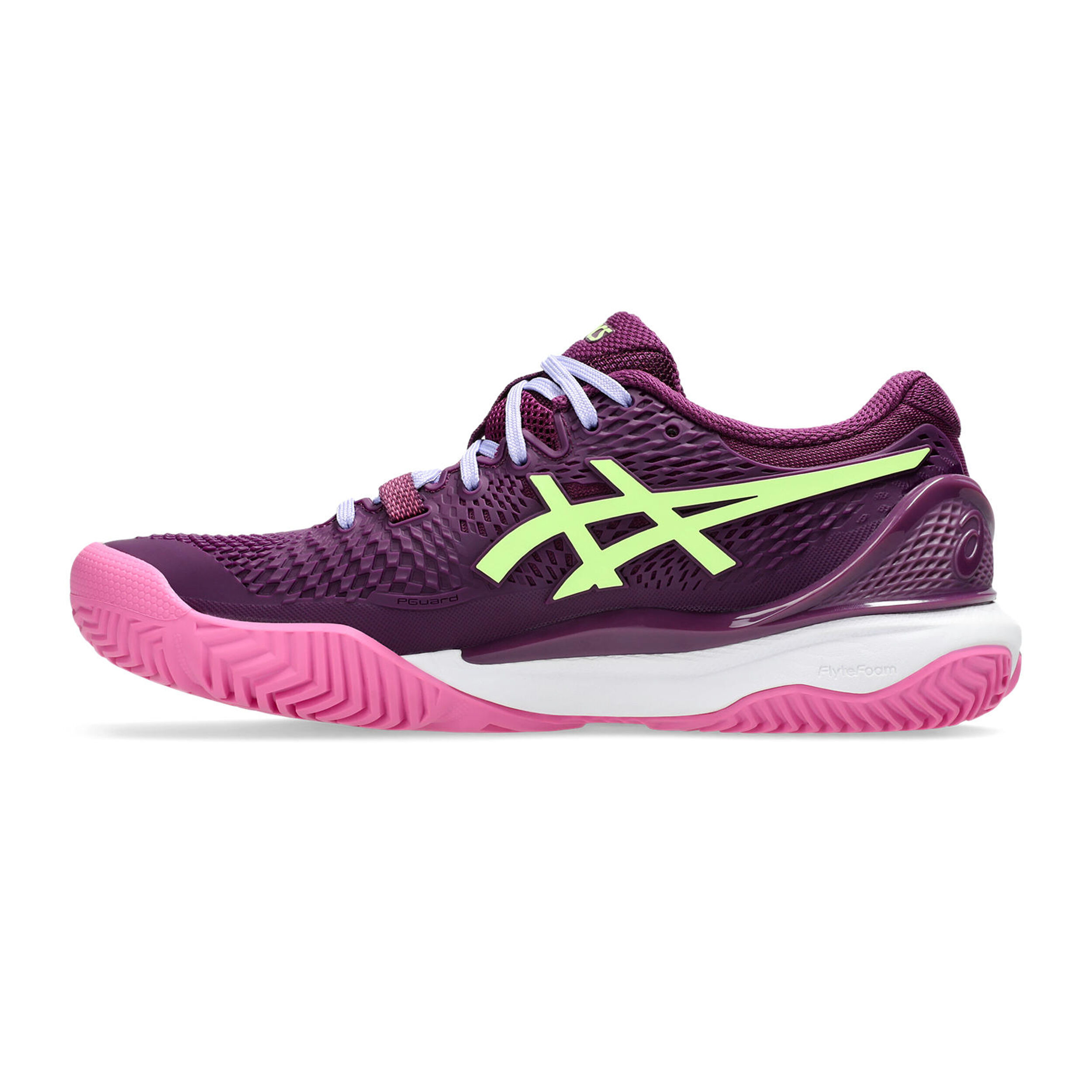ASICS Gel-Resolution 9 Padel Shoe Women Mauve, Neon Green