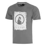 Quiet Please Clothing Quiet Please Crush Scraped T-Shirt Men-dark grey, lightgrey