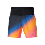 Mizuno Clothing Mizuno Summer Pack Multi Pocket 7inch Running Shorts Men-Orange
