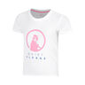 Baseline Logo T-Shirt Girls-white, neon pink