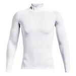 Under Armour Clothing Under Armour Heatgear Comp Mock Long Sleeve Men-White