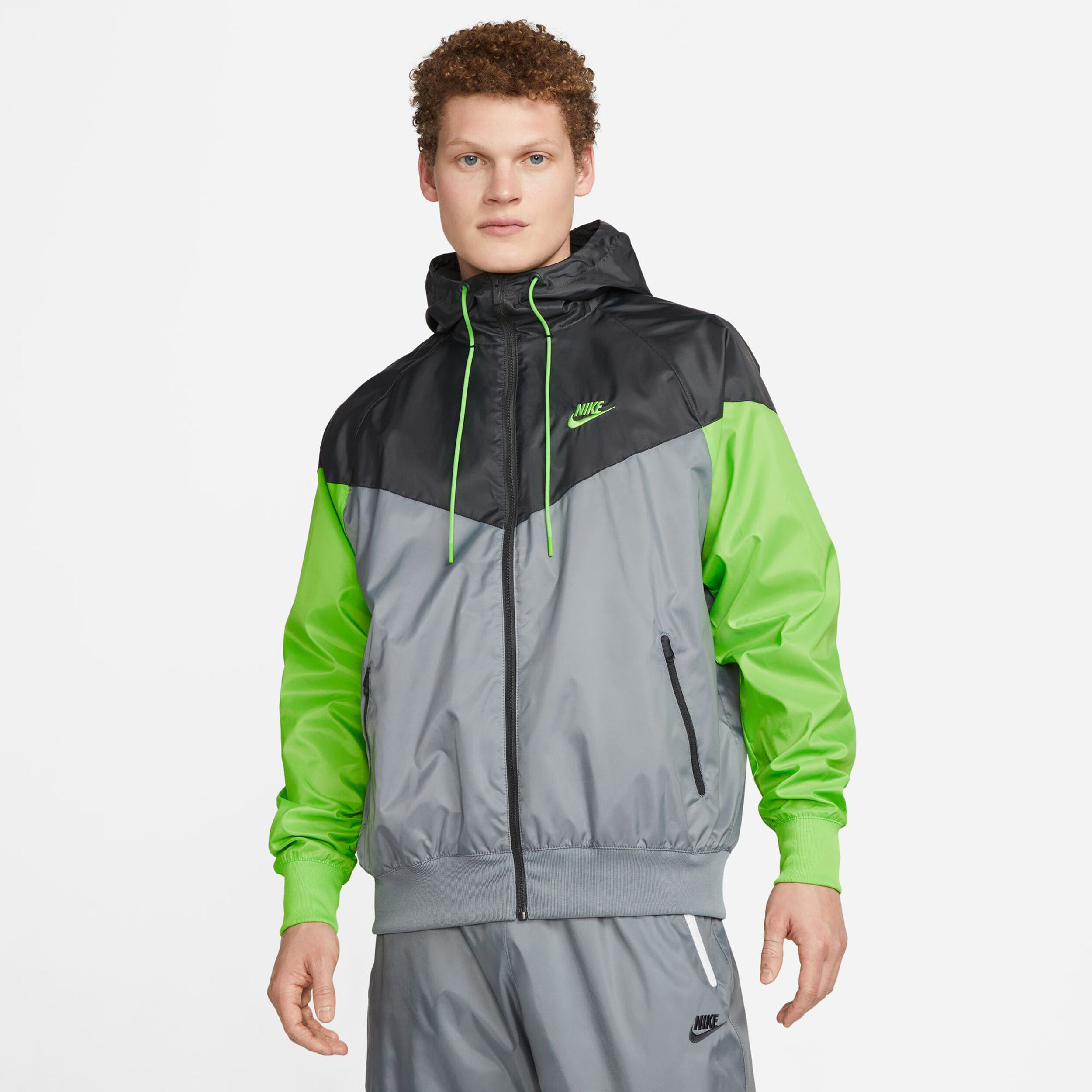 Nike neon shop green jacket