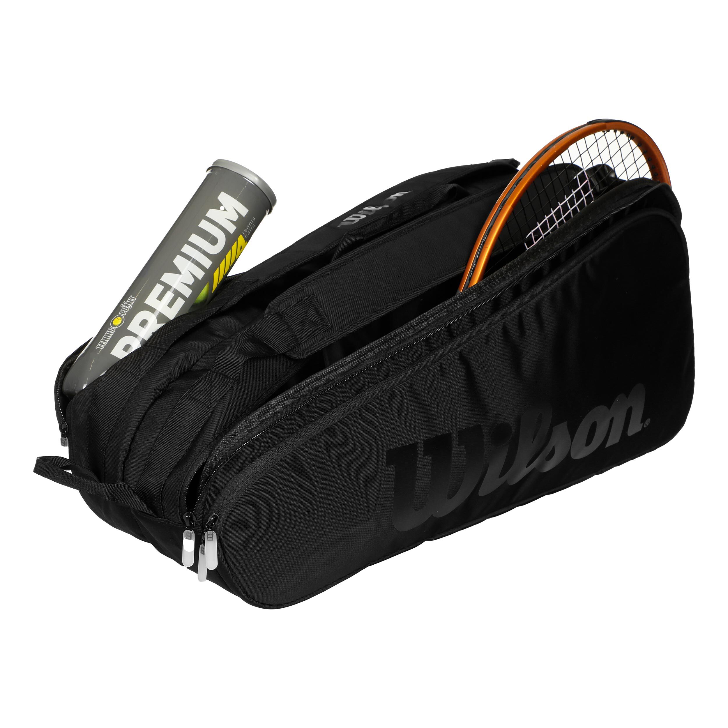 Buy Wilson Tour Series Noir Racket Bag 6 Pack Black online