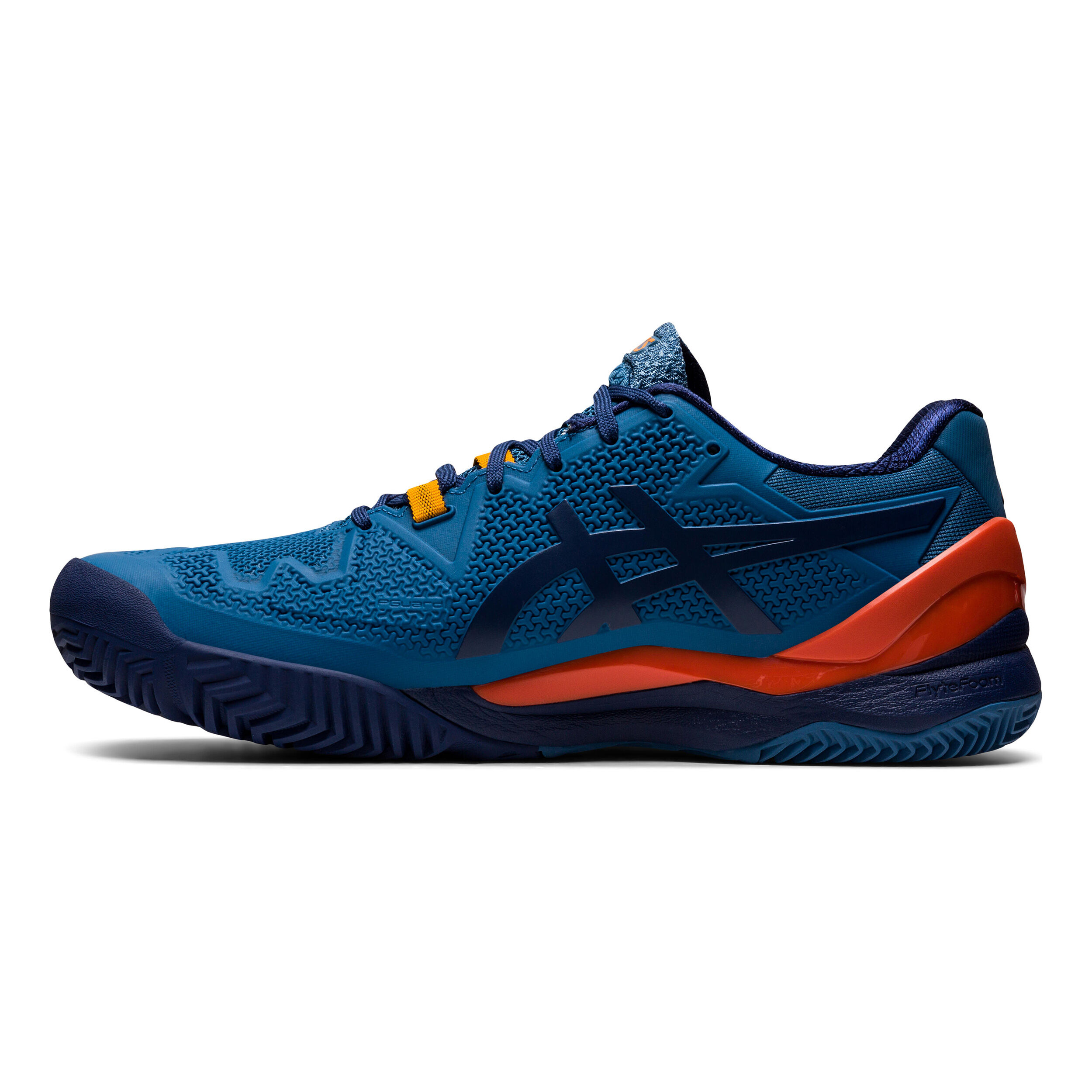 Gel Resolution 8 PADL Padel Shoe Men Dark Blue Orange